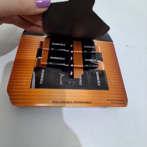 8PK DURACELL LONG LASTING POWER COPPERTOP ALKALINE 9V BATTERIES - (MODEL: 1023054). image 2