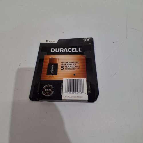 8PK DURACELL LONG LASTING POWER COPPERTOP ALKALINE 9V BATTERIES - (MODEL: 1023054). image 3