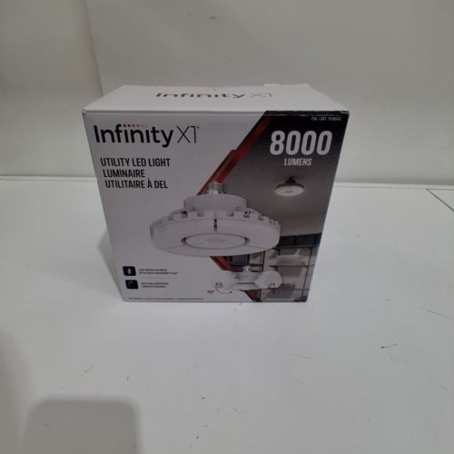 INFINITY X1 3-PANEL GARAGE UTILITY LED LIGHT - 8000 LUMENS - BLACK image 4