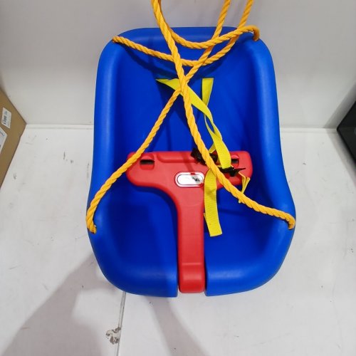 LITTLE TIKES 2-IN-1 SNUG 'N' SECURE SWING - BLUE/YELLOW/RED image 2