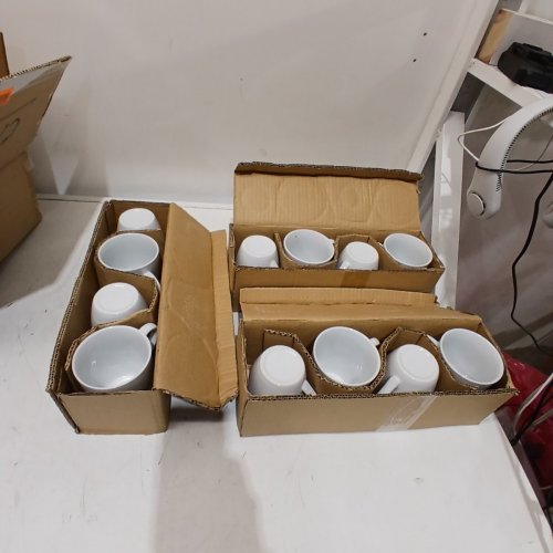 12PK AMAZON BASICS COFFEE MUGS - 12OZ - WHITE image 2