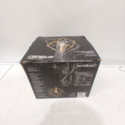 ARTIKA IMPERIUM SINGLE PENDANT LIGHT - 120V - 8.7" X 8.7" - BLACK/GOLD image 4