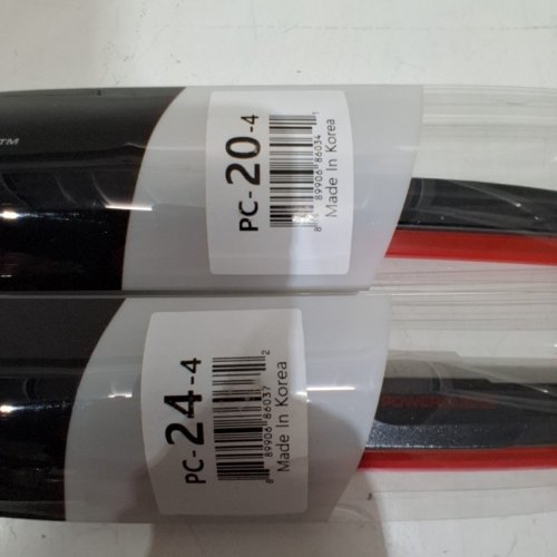2PC POWERCLEAR BY POWERSTOP WINDSHIELD WIPER BLADE KIT - 20"/24" - BLACK (MODEL: PC-24-1/PC-20-1) image 3