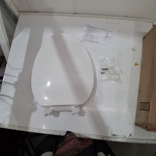 ELONGATED TOILET SEAT - 18" - WHITE image 2