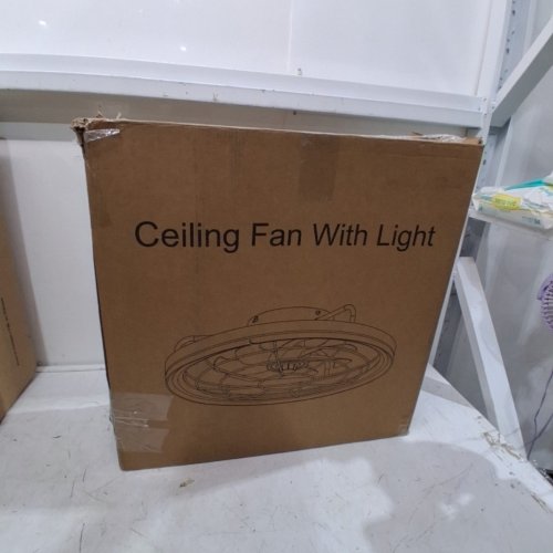 AIRWIT WHITE LOW PROFILE CEILING FAN WITH LIGHTS, APP, AND REMOTE - 18" - 3000 K TO 6000 K - WHITE image 6