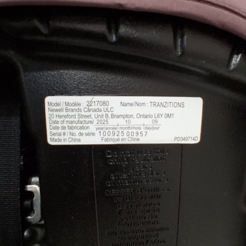 GRACO TRANZITIONS 3-IN-1 LIGHTWEIGHT ADJUSTABLE HEIGHT HARNESS BOOSTER CAR SEAT WITH CUP HOLDERS - 100LB MAX WEIGHT - ELOISE PURPLE (MODEL: 2217080) image 2