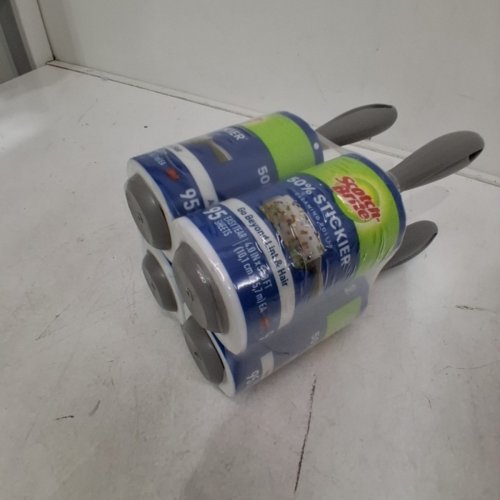 4PK SCOTCH-BRITE 50% STICKIER LINT ROLLERS - 95 SHEET/EACH image 3