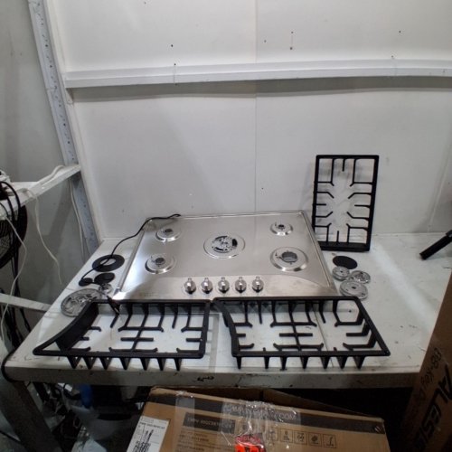 EMPAVA STAINLESS STEEL 5 BURNER GAS COOKTOP - 30" - SILVER/BLACK (MODEL: EMPV-30GC5B70C-GX) image 3