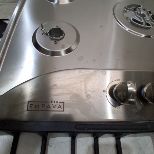 EMPAVA STAINLESS STEEL 5 BURNER GAS COOKTOP - 30" - SILVER/BLACK (MODEL: EMPV-30GC5B70C-GX) image 4
