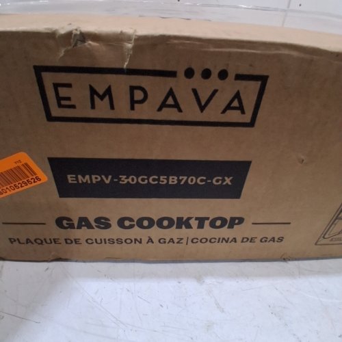 EMPAVA STAINLESS STEEL 5 BURNER GAS COOKTOP - 30" - SILVER/BLACK (MODEL: EMPV-30GC5B70C-GX) image 7