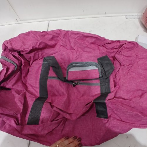 FOLDABLE TRAVEL DUFFEL BAG - PINK image 3
