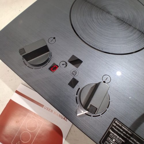 DUAL INDUCTION COOKTOP 12" - 110-120V, 1200W-1100W - BLACK (MODEL: K20019) image 2