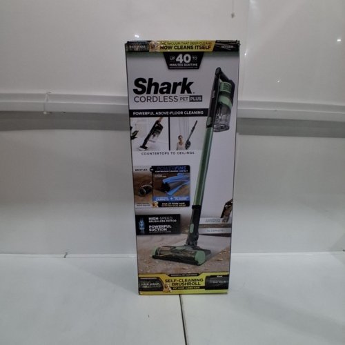 SHARK ROCKET CORDLESS PET PLUS 2-IN-1 LIGHTWEIGHT BAGLESS RECHARGEABLE HANDHELD & STICK VACUUM CLEANER WITH ATTACHMENT ACCESSORIES - GREEN/BLACK (MODEL: IZ140C) image 6