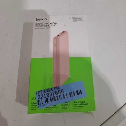 BELKIN PORTABLE POWER BANK CHARGER - 20,000 MAH - PINK image 5