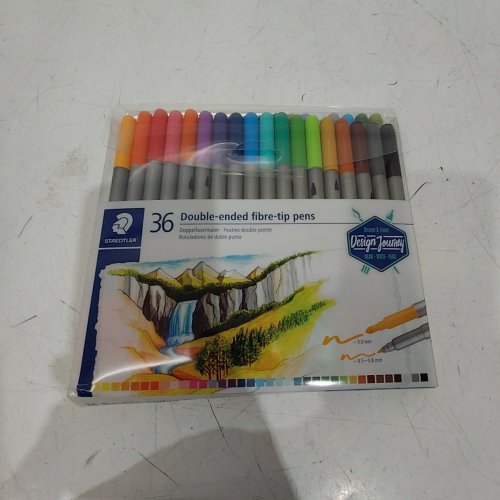 36PC STAEDTLER DOUBLE ENDED FIBER TIP PENS - ASSORTED COLORS image 2