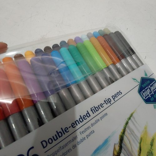 36PC STAEDTLER DOUBLE ENDED FIBER TIP PENS - ASSORTED COLORS image 3
