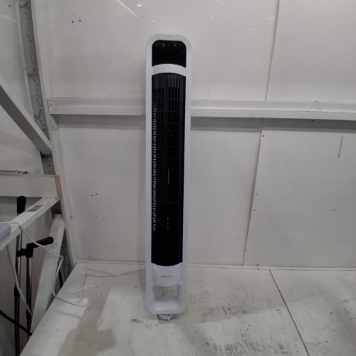 OMNIBREEZE PREMIUM 38" OSCILLATING TOWER FAN WITH WIFI CONTROL, 5-SPEEDS & REMOTE - WHITE/BLACK (MODEL: 5333021/DC2313R-G) image 2