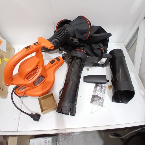 BLACK AND DECKER CORDED BACK PACK LEAF BLOWER, VACUUM & MULCHER, 250MPH, 400CFM - BLACK/ORANGE (MODEL : BEBL7000) image 3