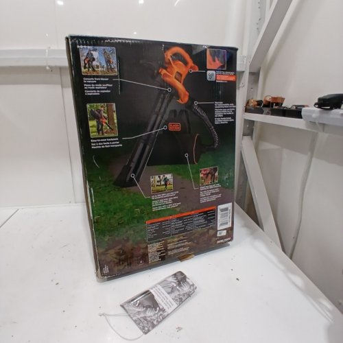 BLACK AND DECKER CORDED BACK PACK LEAF BLOWER, VACUUM & MULCHER, 250MPH, 400CFM - BLACK/ORANGE (MODEL : BEBL7000) image 6