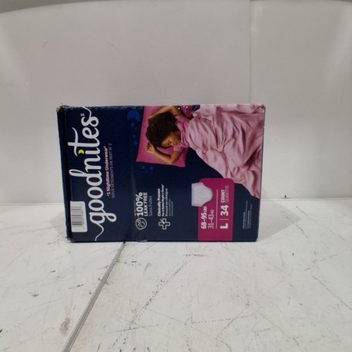 34PK GIRLS GOODNITES BEDWETTING NIGHTTIME UNDERWEAR - LARGE image 3