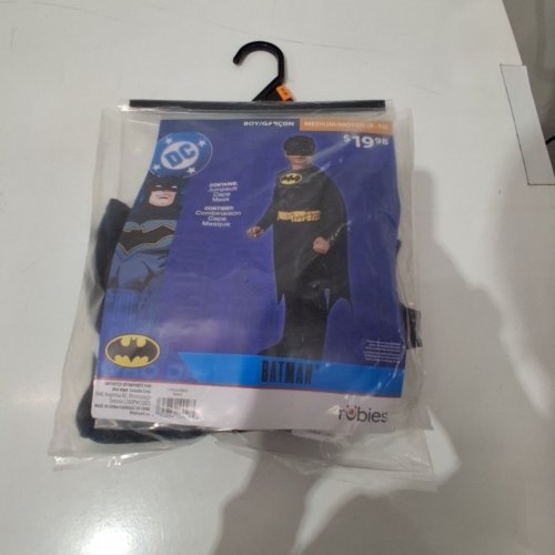 3PC BOYS RUBIES BATMAN COSTUME FOR CHILDREN, MEDIUM (8-10) - BLACK image 2