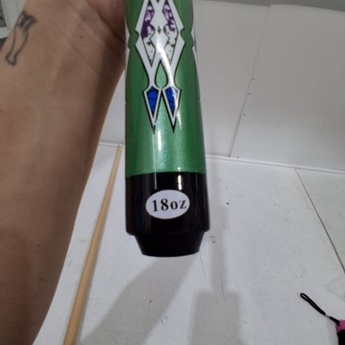 KMISE POOL CUE STICK - 18 OZ - 58" - GREEN image 3