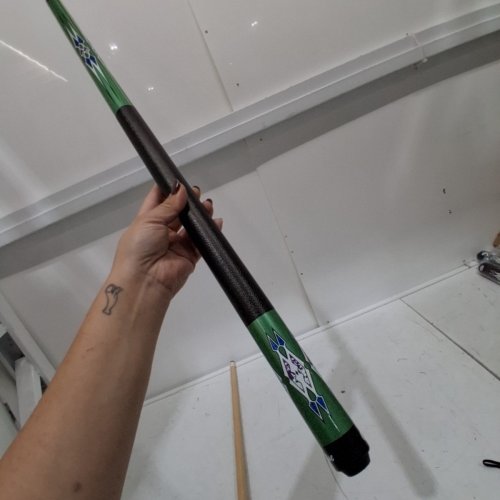 KMISE POOL CUE STICK - 18 OZ - 58" - GREEN image 5