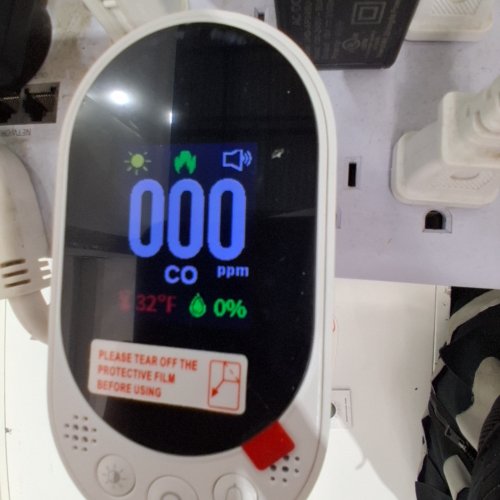 LSENLTY PORTABLE CARBON MONOXIDE DETECTOR - WHITE - (MODEL: L6068) image 2