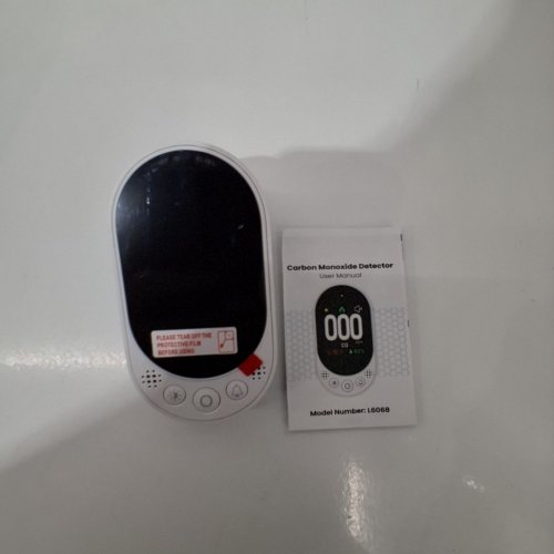 LSENLTY PORTABLE CARBON MONOXIDE DETECTOR - WHITE - (MODEL: L6068) image 3