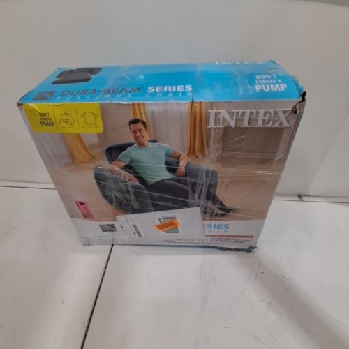 INTEX INFLATABLE PULL-OUT SOFA/CHAIR - GREY - (MODEL: 66551EP) image 6