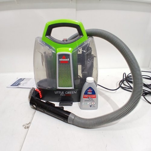 BISSELL LITTLE GREEN PROHEAT PORTABLE DEEP CLEANER/SPOT CLEANER WITH SELF-CLEANING HYDRORINSE TOOL - GREEN/GREY (MODEL : 2513B) image 3