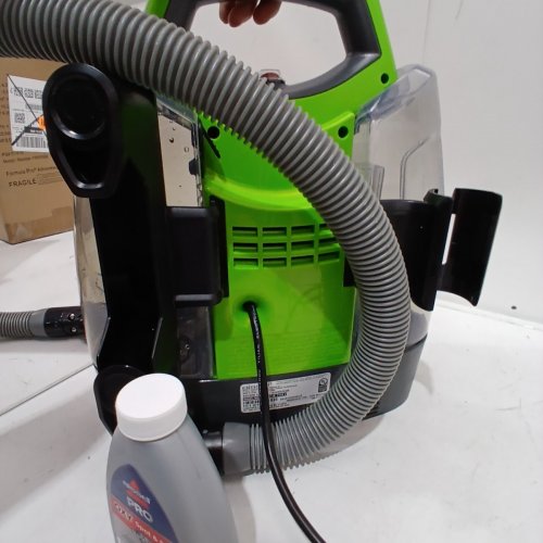 BISSELL LITTLE GREEN PROHEAT PORTABLE DEEP CLEANER/SPOT CLEANER WITH SELF-CLEANING HYDRORINSE TOOL - GREEN/GREY (MODEL : 2513B) image 8