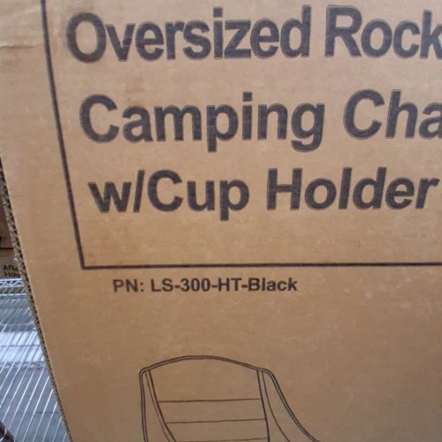 LANMOUNTAIN HEATED PADDED FOLDING ROCKING CAMPING CHAIR - 400LB MAX - BLACK (MODEL: LS-300-HT) image 3