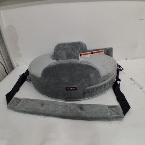 MOMFREE NURSING PILLOW WITH ADJUSTABLE WAIST BELT, AND SUPPORTIVE BACKREST - GREY image 2