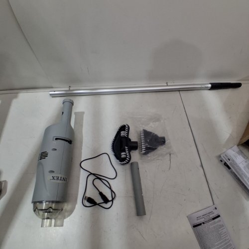 INTEX PURESPA RECHARGEABLE HANDHELD POOL VACUUM - 94" MAX LENGTH - GREY (MODEL: 28620EP) image 3