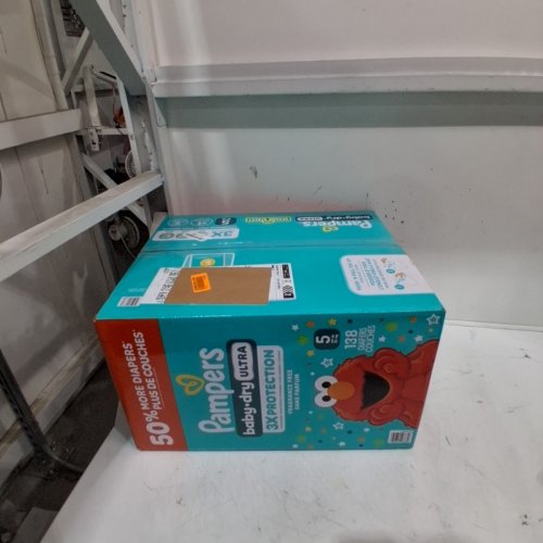 138PK PAMPERS ELMO BABY DRY ULTRA DIAPERS - SIZE 5 image 3