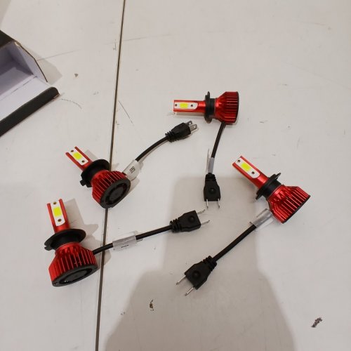 4PK AUTOMOTIVE HIGH LUX BEAM H7 BULBS - RED image 2