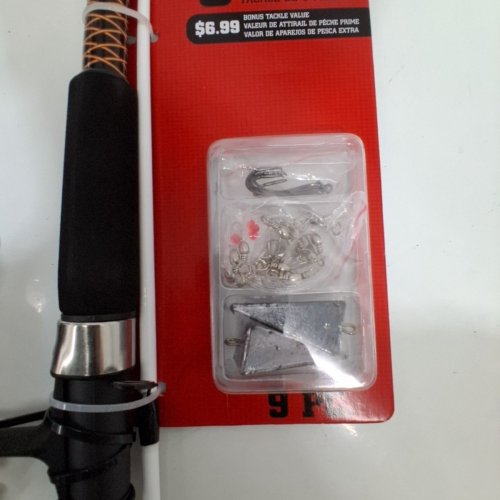 9PC UGLY STIK COMPLETE SALTWATER FISHING ROD KIT - 7FT - WHITE/BLACK (MODEL: 1501808) image 3