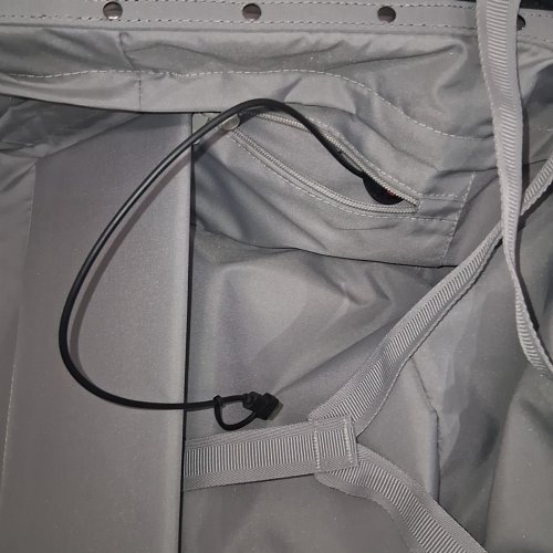 HANKE CARRY-ON LUGGAGE WITH CHARGING PORT AND CUP HOLDER - 20" - BLUE (MODEL: KH9877A) image 3