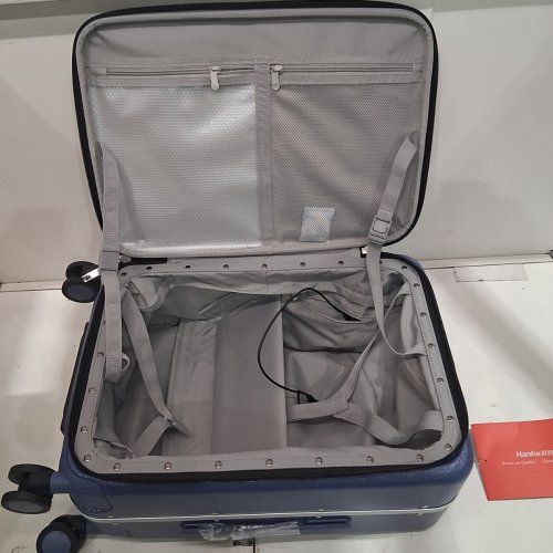 HANKE CARRY-ON LUGGAGE WITH CHARGING PORT AND CUP HOLDER - 20" - BLUE (MODEL: KH9877A) image 4