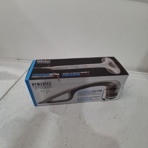 HOMEDICS PERCUSSION ACTION HANDHELD DUAL-HEAD MASSAGER WITH HEAT & 4 VIBRATION SETTINGS - BEIGE (MODEL: HHP-350-CA) image 3