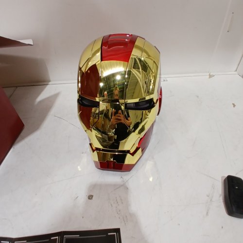 YONTYEQ IRON MAN MARK V HELMET - 1:1 SCALE - RED / GOLD (STYLE: MK5) image 3