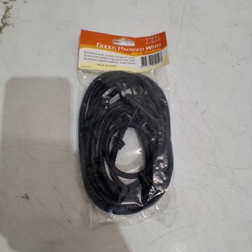 3PK BUNGEE CORDS - .25" THICK - BLACK image 3