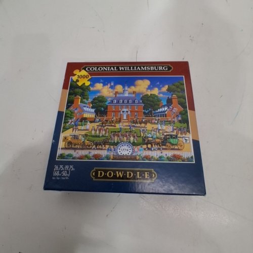 1000PC DOWDLE COLONIAL WILLIAMSBURG JIGSAW PUZZLE - 26.75" X 19.75" image 2