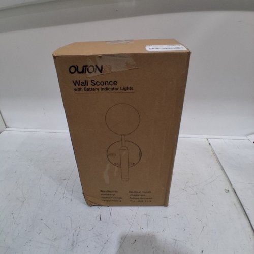 OUTON RECHARGABLE BATTERY OPERATED WALL SCONCE - GOLD (MODEL: H-BD0006) image 5