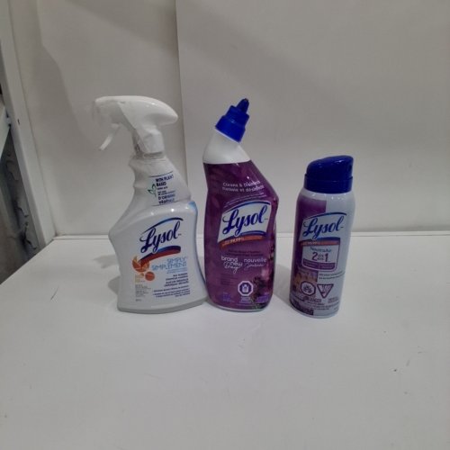 3 ASSORTED LYSOL HOUSEHOLD CLEANING PRODUCTS - VARIOUS SCENTS & SIZES image 2