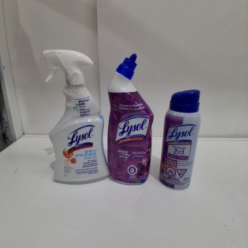 3 ASSORTED LYSOL HOUSEHOLD CLEANING PRODUCTS - VARIOUS SCENTS & SIZES image 3