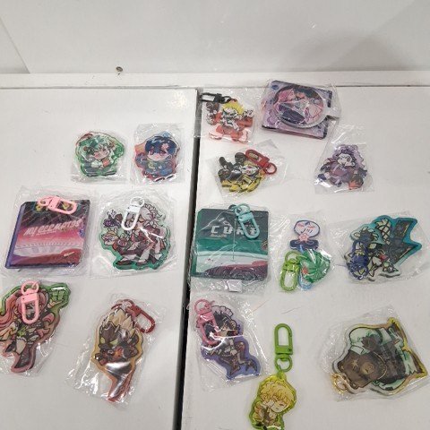 16PK ASSORTED ANIME KEYCHAINS - MULTICOLOR image 2