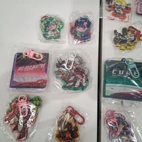16PK ASSORTED ANIME KEYCHAINS - MULTICOLOR image 3