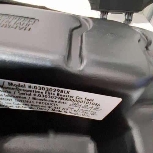 HARMONY 2-IN-1 DREAMTIME ELITE HIGH-BACK BOOSTER CAR SEAT WITH CUP HOLDER - 40 -110LBS - BLACK (MODEL: 0303029BLK) image 2